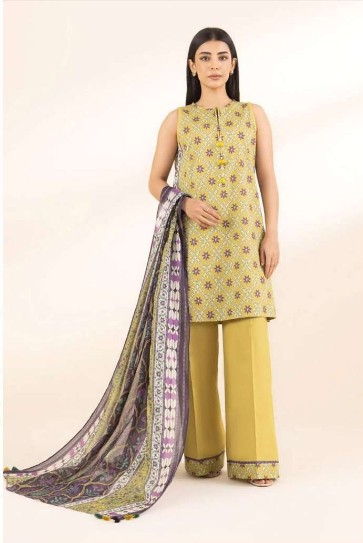 3 Piece Stitched  Printed Lawn Suit  by SAPPHIRE Vol-3 - 07