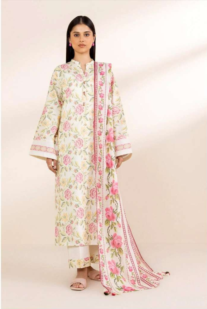 3 Piece Stitched  Printed Lawn Suit  by SAPPHIRE Vol-3 - 09