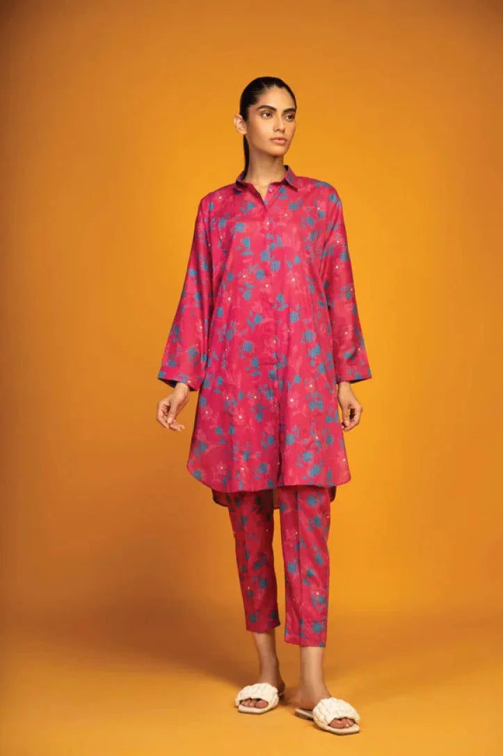 Sahar Print Edit 2 Piece Stitched Suit - 02