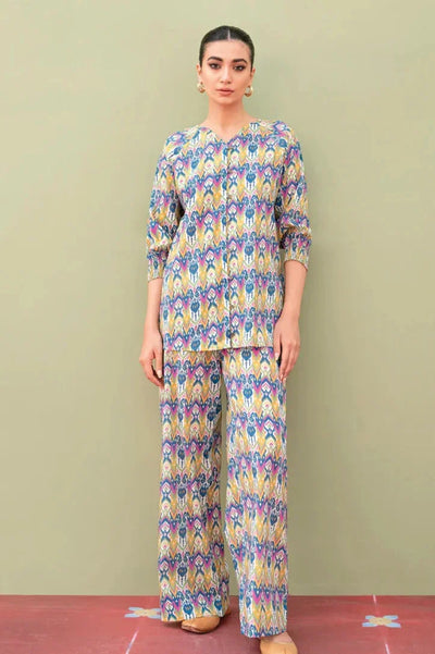 Sahar Print Edit 2 Piece Stitched Suit - 07