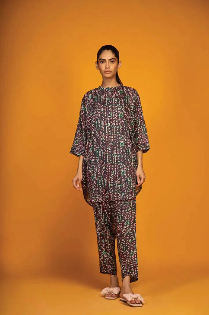 Sahar Print Edit 2 Piece Stitched Suit - 09