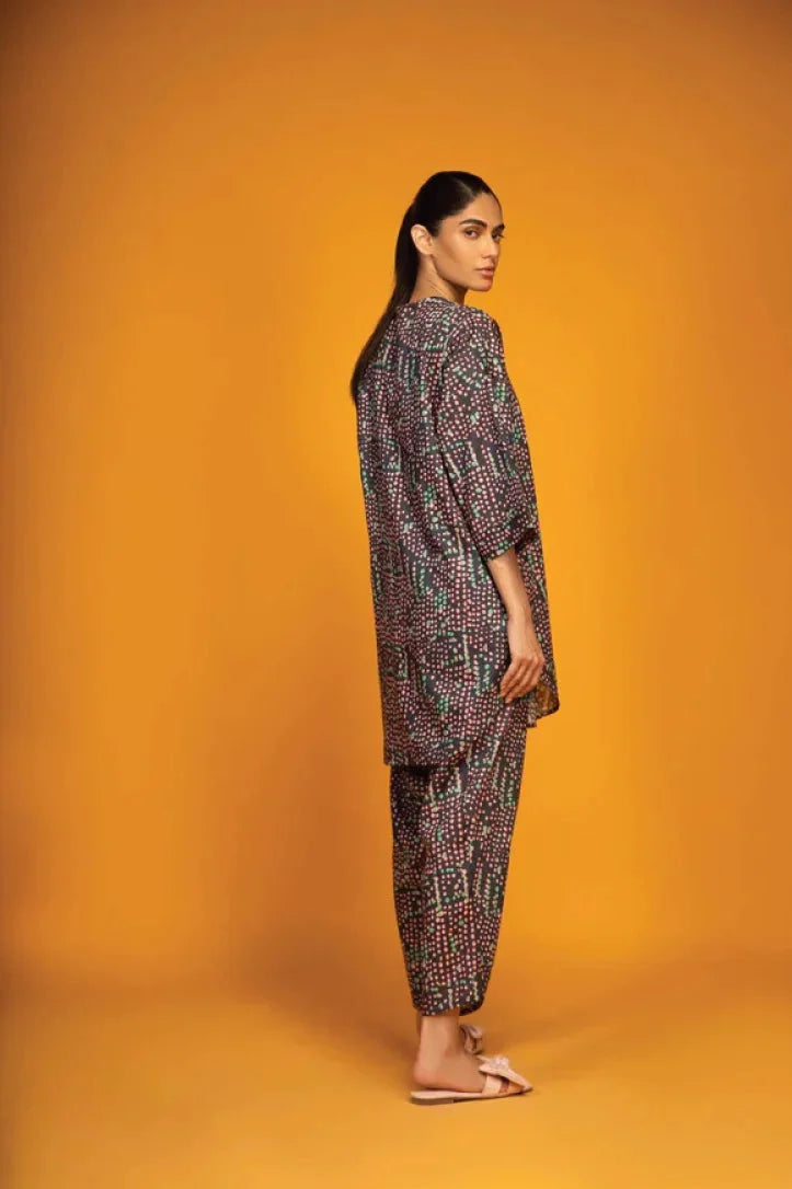 Sahar Print Edit 2 Piece Stitched Suit - 09