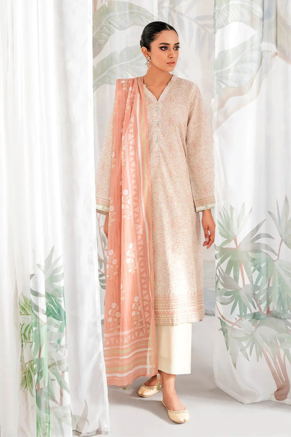 Sahar Print Edit 3 Piece Stitched Suit - 01