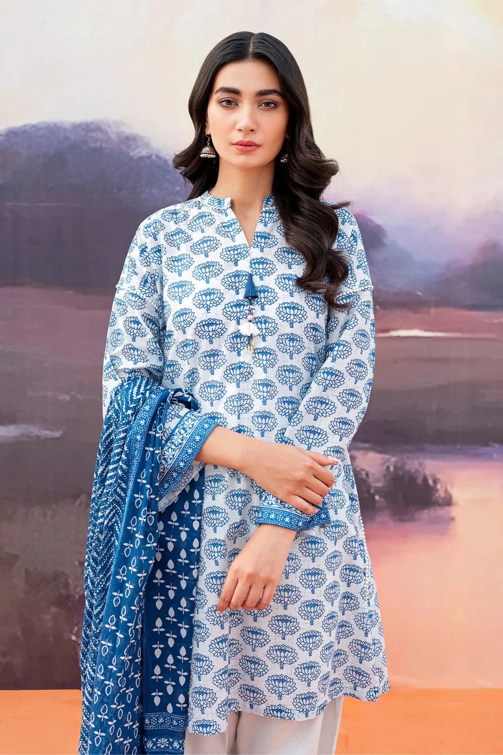 Sahar Print Edit 3 Piece Stitched Suit - 02