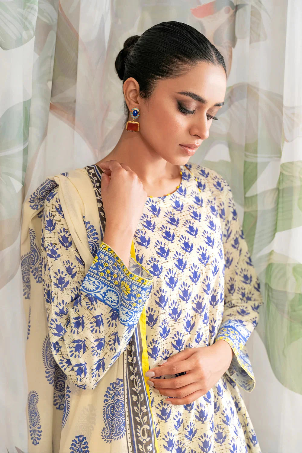 Sahar Print Edit 3 Piece Stitched Suit - 06