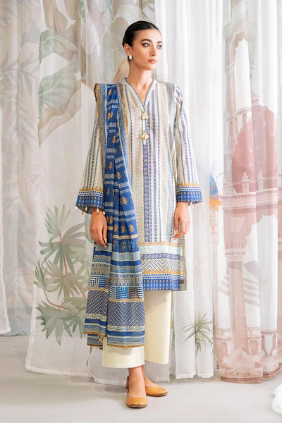 Sahar Print Edit 3 Piece Stitched Suit - 08