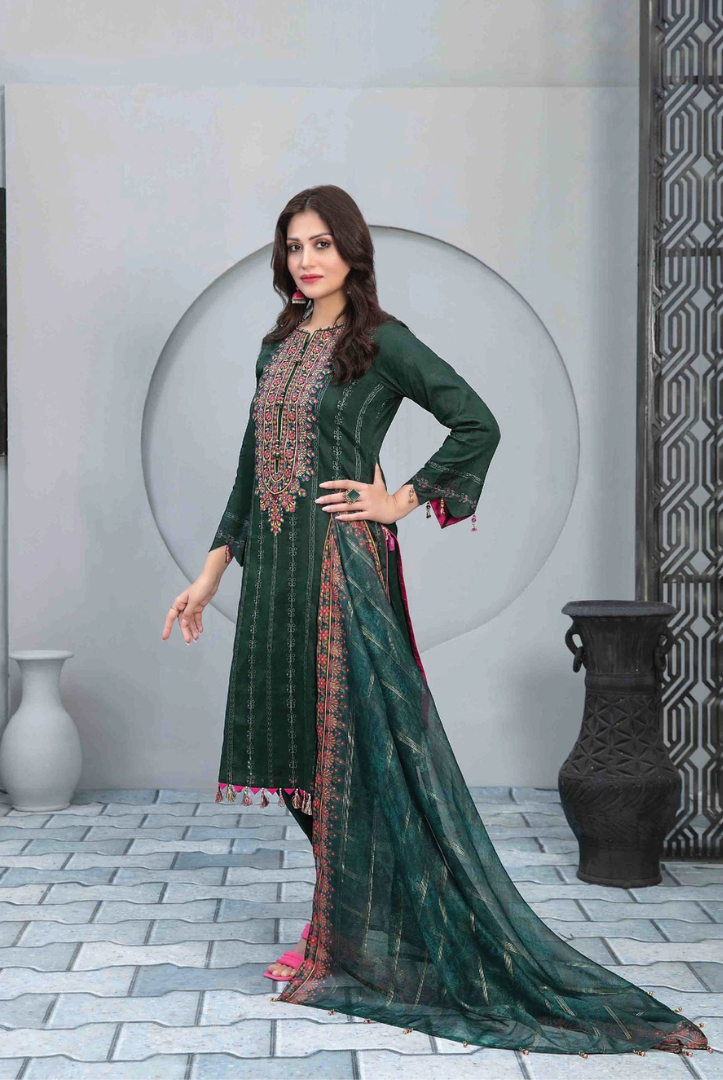 Tawakkal Leena Vol-1 3 Piece Stitched Suit - 04
