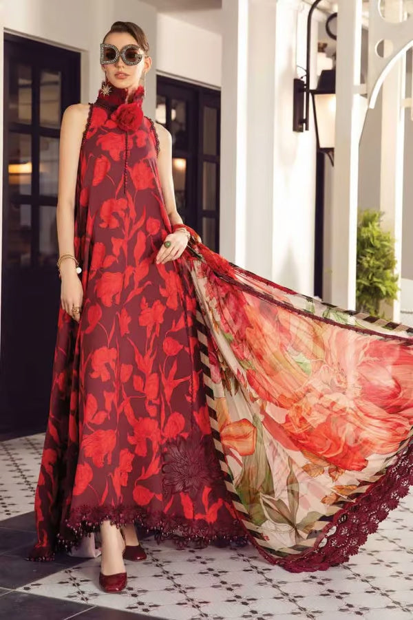 M Prints 3Piece Stitched Suit – 10