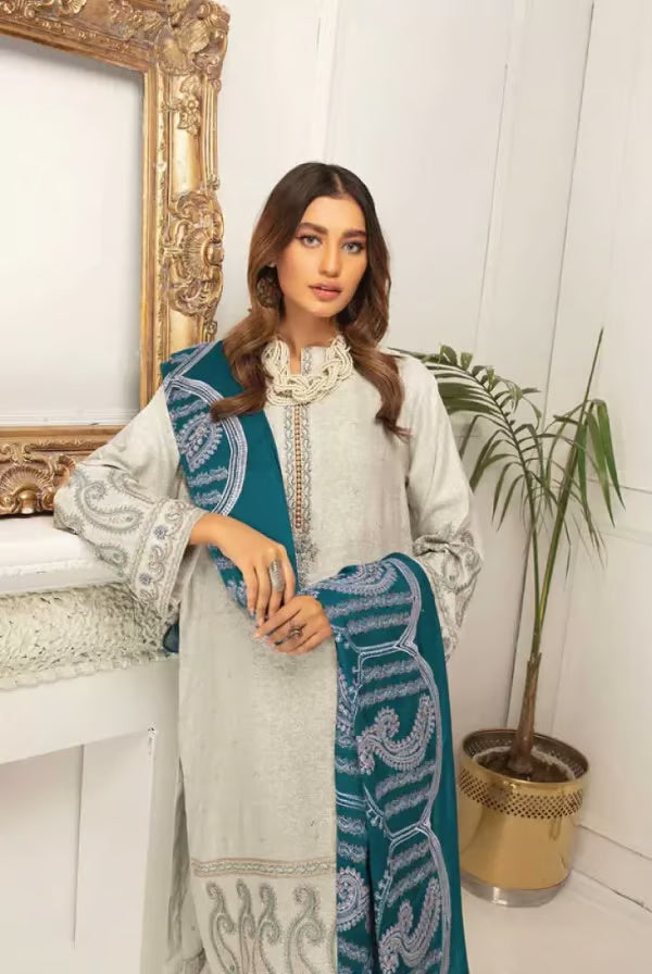 Royal Johra 3 Piece Stitched Suit – 06