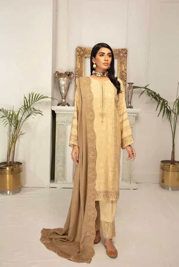 Royal Johra 3 Piece Stitched Suit – 04