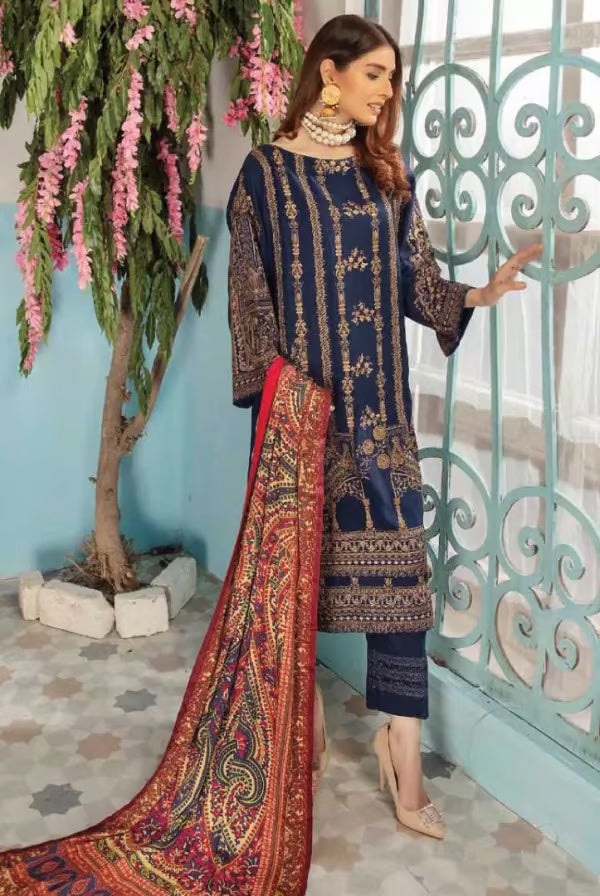 Wagma By Johra 3 Piece Stitched Suit – 03