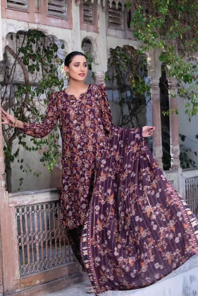 3 Piece Stitched Suits By Ehala Tawakkal - 05