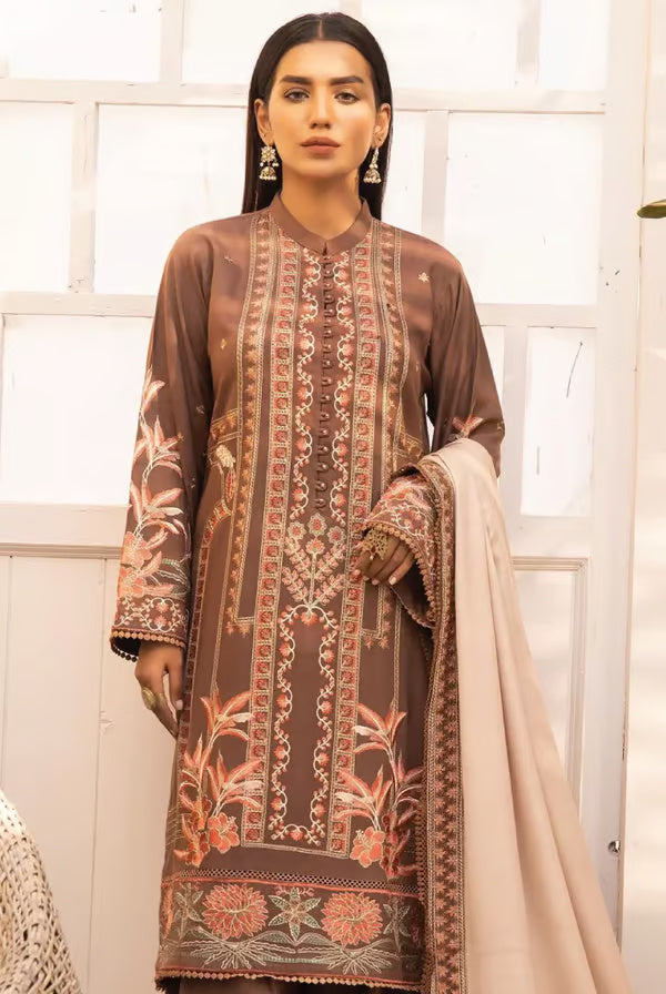 3 Piece Stitched Suits By Johra Arzin - 08