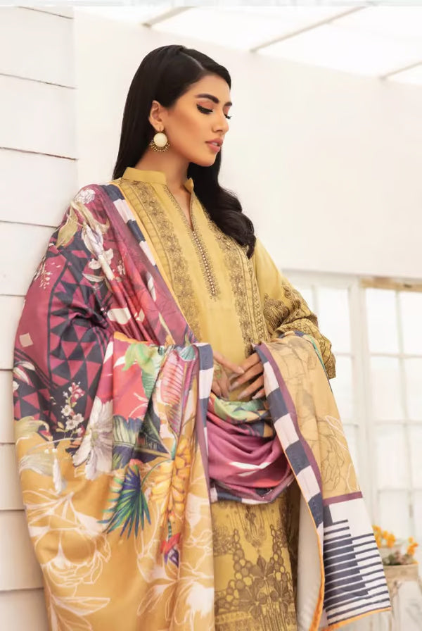 3 Piece Stitched Suits By Johra Wafa - 06